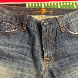7 For All Mankind Denim with Orange Stitching